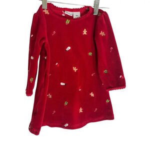 lydia jane baby girls red long sleeve christmas dress size 18 months